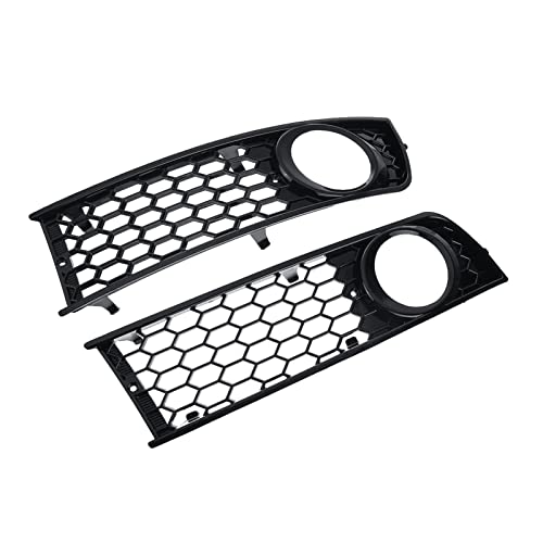 JKSM Autodekoration Kühlergrill Für Audi A4 B6 2001-2005 Auto Front Side Nebelscheinwerfer Lampe Open Vent Grill Grille Honeycomb Front Kühlergrille von JKSM