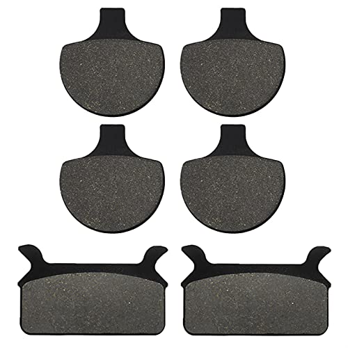 JKSM Bremsbeläge Hinten Motorradfront- und hintere Bremsbeläge für Harley Davidson FLT FLHT FLHTCI 1986-1999 UltraGlide Electraglide Classic 1994-1999 Vordere Bremsbeläge (Color : Front and Rear) von JKSM