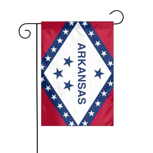 Arkansas Staatsflagge, Gartenflagge, doppelseitig, 30,5 x 45,7 cm, Flaggen für Outdoor-Urlaubsdekorationen, langlebige Hofflagge Arkansas Staatsflagge, Gartenflagge, doppelseitig, 30,5 x 45,7 cm, Flaggen für Outdoor-Urlaubsdekorationen, langlebige Hofflagge von JKXUN
