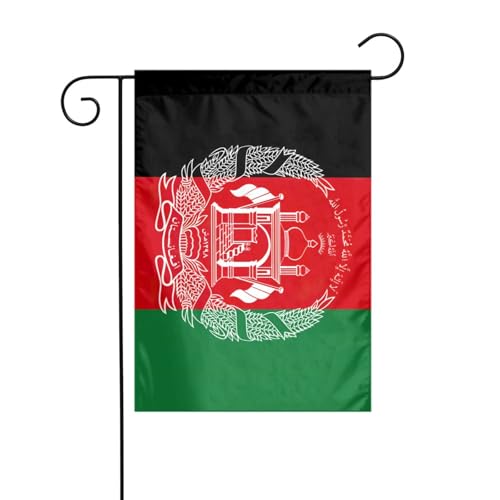 Flagge von Afghanistan Gartenflagge, doppelseitig, 30,5 x 45,7 cm, Flaggen für Outdoor-Urlaubsdekorationen, langlebige Hofflagge Flagge von Afghanistan Gartenflagge, doppelseitig, 30,5 x 45,7 cm, Flaggen für Outdoor-Urlaubsdekorationen, langlebige Hofflagge von JKXUN