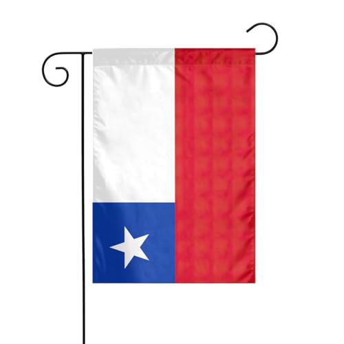 Flagge von Chile Gartenflagge, doppelseitig, 30,5 x 45,7 cm, Flaggen für Outdoor-Urlaubsdekorationen, langlebige Hofflagge Flagge von Chile Gartenflagge, doppelseitig, 30,5 x 45,7 cm, Flaggen für Outdoor-Urlaubsdekorationen, langlebige Hofflagge von JKXUN