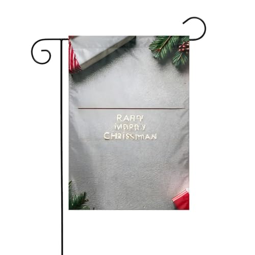 Frohe Weihnachten 1 Gartenflagge, doppelseitig, 30,5 x 45,7 cm, Flaggen für Outdoor-Urlaubsdekorationen, langlebige Hofflagge Frohe Weihnachten 1 Gartenflagge, doppelseitig, 30,5 x 45,7 cm, Flaggen für Outdoor-Urlaubsdekorationen, langlebige Hofflagge von JKXUN