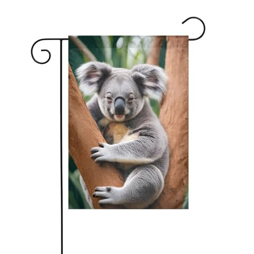 Gartenflagge mit Koala-Baum, doppelseitig, 30,5 x 45,7 cm, Flaggen für Outdoor-Urlaubsdekorationen, langlebige Hofflagge Gartenflagge mit Koala-Baum, doppelseitig, 30,5 x 45,7 cm, Flaggen für Outdoor-Urlaubsdekorationen, langlebige Hofflagge von JKXUN