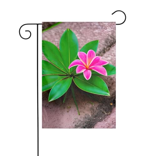 Gartenflagge mit rosa Blumen, tropische Pflanze, doppelseitig, 30,5 x 45,7 cm, Flaggen für Outdoor-Urlaubsdekorationen, langlebige Hofflagge Gartenflagge mit rosa Blumen, tropische Pflanze, doppelseitig, 30,5 x 45,7 cm, Flaggen für Outdoor-Urlaubsdekorationen, langlebige Hofflagge von JKXUN