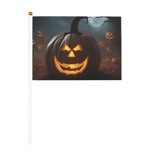 Halloween Ghost Pumpkin 6 Pack & 10 Pack Handheld Flagge, Banner auf Stick, kleine Flaggen für Paraden, Party, Bar, Geburtstag Halloween Ghost Pumpkin 6 Pack & 10 Pack Handheld Flagge, Banner auf Stick, kleine Flaggen für Paraden, Party, Bar, Geburtstag von JKXUN