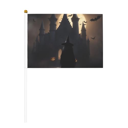 Halloween Goth 1 6 Pack & 10 Pack Handflagge, Banner auf Stab, kleine Flaggen für Paraden, Party, Bar, Geburtstag Halloween Goth 1 6 Pack & 10 Pack Handflagge, Banner auf Stab, kleine Flaggen für Paraden, Party, Bar, Geburtstag von JKXUN