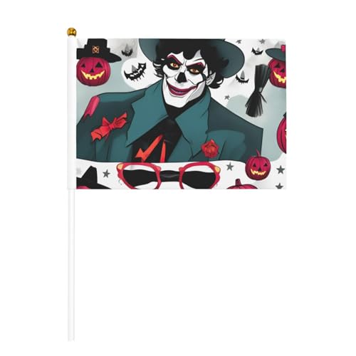 Happy Halloween Day 1 6 Pack & 10 Pack Handflagge, Banner auf Stick, kleine Flaggen für Paraden, Party, Bar, Geburtstag Happy Halloween Day 1 6 Pack & 10 Pack Handflagge, Banner auf Stick, kleine Flaggen für Paraden, Party, Bar, Geburtstag von JKXUN
