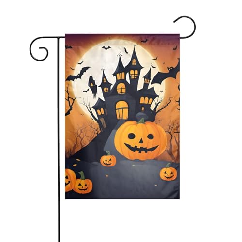 Happy-halloween-vector Gartenflagge, doppelseitig, 30,5 x 45,7 cm, Flaggen für Outdoor-Urlaubsdekorationen, langlebige Hofflagge, 1 Stück Happy-halloween-vector Gartenflagge, doppelseitig, 30,5 x 45,7 cm, Flaggen für Outdoor-Urlaubsdekorationen, langlebige Hofflagge, 1 Stück von JKXUN