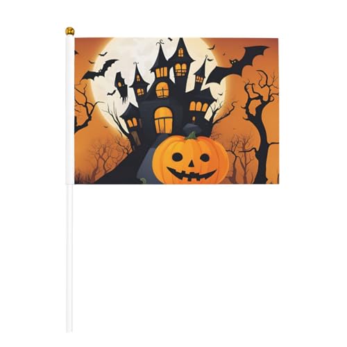 Happy-halloween-vector Handflagge, Banner auf Stab, kleine Flaggen für Paraden, Party, Bar, Geburtstag, 1 6 Stück & 10 Stück Happy-halloween-vector Handflagge, Banner auf Stab, kleine Flaggen für Paraden, Party, Bar, Geburtstag, 1 6 Stück & 10 Stück von JKXUN