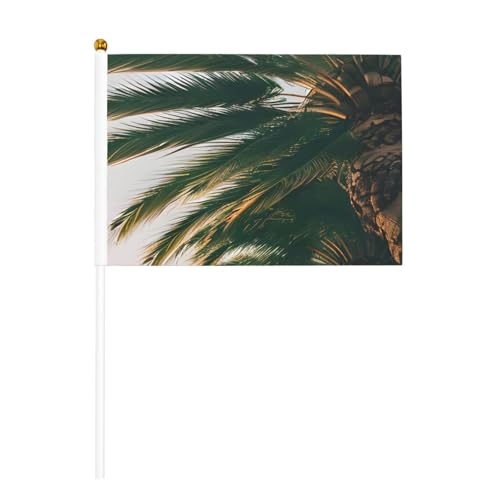 Los Angeles Palmen 6 Pack & 10 Pack Handflagge, Banner auf Stab, kleine Flaggen für Paraden, Party, Bar, Geburtstag Los Angeles Palmen 6 Pack & 10 Pack Handflagge, Banner auf Stab, kleine Flaggen für Paraden, Party, Bar, Geburtstag von JKXUN