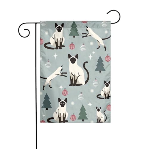Lustige Gartenflagge mit Katze und Baum, doppelseitig, 30,5 x 45,7 cm, Flaggen für Outdoor-Urlaubsdekorationen, langlebige Hofflagge Lustige Gartenflagge mit Katze und Baum, doppelseitig, 30,5 x 45,7 cm, Flaggen für Outdoor-Urlaubsdekorationen, langlebige Hofflagge von JKXUN
