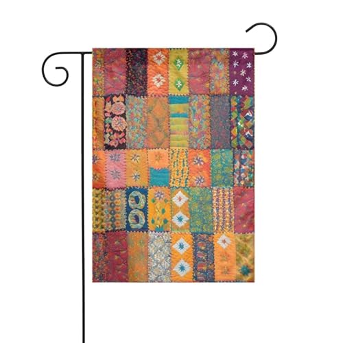 Marokkanische geometrische Gartenflagge, doppelseitig, 30,5 x 45,7 cm, Flaggen für Outdoor-Urlaubsdekorationen, langlebige Hofflagge von JKXUN