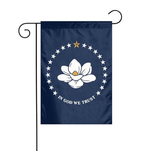 Mississippi Staatsflagge, Gartenflagge, doppelseitig, 30,5 x 45,7 cm, Flaggen für Outdoor-Urlaubsdekorationen, langlebige Hofflagge Mississippi Staatsflagge, Gartenflagge, doppelseitig, 30,5 x 45,7 cm, Flaggen für Outdoor-Urlaubsdekorationen, langlebige Hofflagge von JKXUN