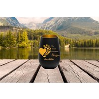 Personalisiertes Windlicht | Trauer Gedenklicht Selbst Gestalten Motiv "Für Immer in Unseren Herzen" von JKhappygifts