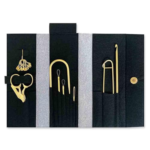 Pony Chazidra Golden Nadeln-Set - 1 Stück, Schwarz, Grau, Gold Pony Chazidra Golden Nadeln-Set - 1 Stück, Schwarz, Grau, Gold von Pony