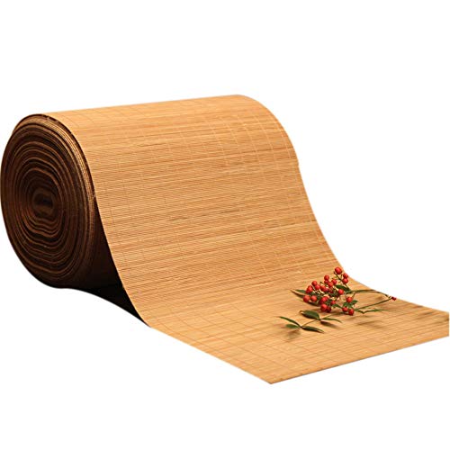 JLCP Natürlicher Bambus Tischläufer, japanischer Stil Tischdecke Dekorative Matten Hitzebeständige rutschfest Tee Vorhang für Hotel/Küche/Esszimmer/Party/Tagungsraum,50x80cm von JLCP