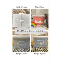 Kinder Meilenstein Box Labels, Benutzerdefinierte Memory | Tote Aufkleber, Schulerinnerung Keepsake Etiketten von JLDesignsCT