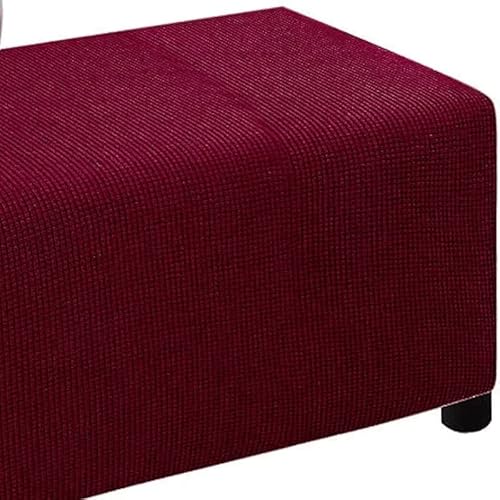 JLKC Rechteck Ottoman Cover Soft Stretch Atmungsaktive Jacquard Ottoman Husse Wasserdicht Anti Rutsch Hocker Protect Mit Elastischem Boden Maschine (Color : #13, Size : XL) von JLKC