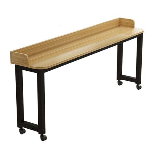 Bettschreibtisch Betttisch Überbetttisch mit Rollen Überbetttisch Überbetttisch Schreibtisch für Bett Überbetttisch Mobiler Querbetttisch, geeignet für jeden Bereich im Haus. 170 cm/66,9 Zoll Primärfa von JLKCSEF