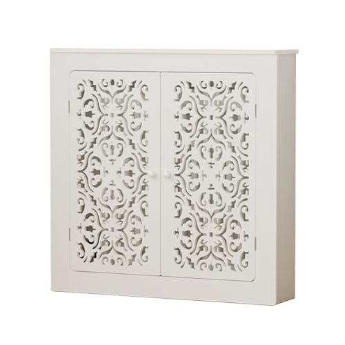 Heizungsabdeckung, Heizkörperverkleidung, Hergestellt aus Hochdichter Platte, Stark Belastbar, Wasserdicht und Leicht zu Reinigen(70x70x20cm/28x28x8in) von JLLEIZYZ