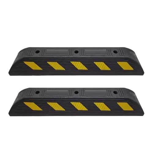 JLLEIZYZ Radstopper, Parkplatzbegrenzer, Robustes Gummimaterial, Einfache Installation, Geeignet für Autos, Transporter und LKWs JLLEIZYZ Radstopper, Parkplatzbegrenzer, Robustes Gummimaterial, Einfache Installation, Geeignet für Autos, Transporter und LKWs von JLLEIZYZ