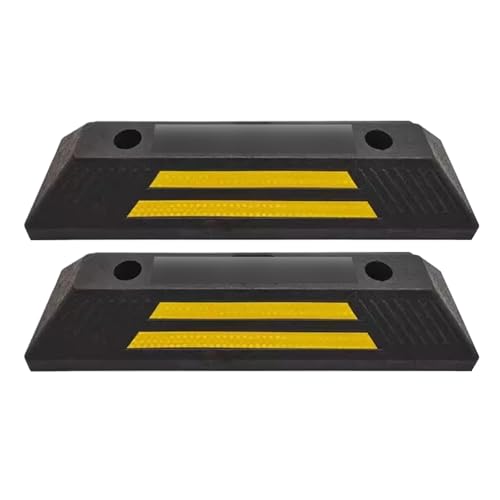 JLLEIZYZ Radstopper für Garage, Parkplatzbegrenzer, Robustes Gummimaterial mit 10 cm Erhöhter Ausführung, Geeignet für Parkblöcke in Garagen JLLEIZYZ Radstopper für Garage, Parkplatzbegrenzer, Robustes Gummimaterial mit 10 cm Erhöhter Ausführung, Geeignet für Parkblöcke in Garagen von JLLEIZYZ