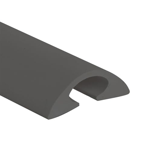 Kabelkanal Boden Flach, Kabelschutzmatte, Hochleistungs-PVC-Material, Stark und Verschleißfest, Geeignet für Den Privaten und Öffentlichen Bereich(Gray,300x3.3cm/118x1.3in) von JLLEIZYZ
