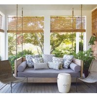 Graue Veranda Schaukel Abdeckung Grau Matratze Twin Innen Outdoor Kissenbezug Tag Zwei Xl von JLLHOME