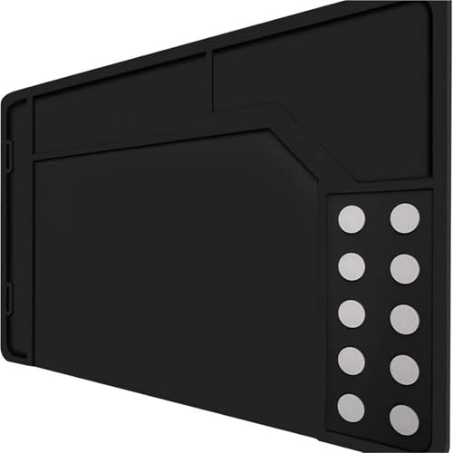 Magnetischer Gewehr - Reinigungsmatte - Anti - Rutsch - Schutzbankauflage, Zwei Größen (420 X 265 X 5 Mm / 900 X 300 X 5 Mm) Für die Wartung von Gewehr, Schrotflinte Und Pistole,Large（90x30）,Black von JLOZDM