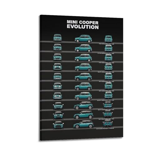 JLTC Anime Auto-Poster BMW Mini Cooper alle Modelle, Evolution, dekoratives Gemälde, Leinwand-Wandposter und Kunstdruck, modernes Familienschlafzimmer-Dekor-Poster, 30 x 45 cm JLTC Anime Auto-Poster BMW Mini Cooper alle Modelle, Evolution, dekoratives Gemälde, Leinwand-Wandposter und Kunstdruck, modernes Familienschlafzimmer-Dekor-Poster, 30 x 45 cm von JLTC