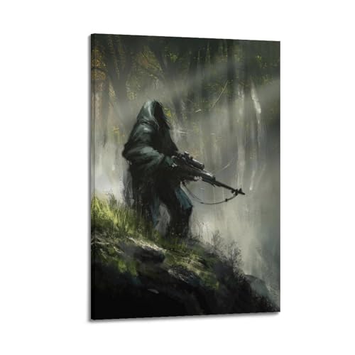 JLTC Modern Warfare Poster Forest Sniper Special Forces Poster Dekorative Malerei Leinwand Wandposter und Kunstdruck Moderne Familie Schlafzimmer Dekor Poster 30 x 45 cm von JLTC