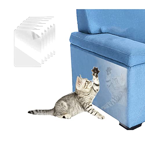 6 Stück Kratzschutz Sofa Katze, Kratzschutz Klebefolien für Katzen,Katze Kratzschutzfolie für Sofa Möbel Tür Kratzschutz,Kratzfesten Schutzfolie für Sofa Wand Tür und Möbel von JLTXKST