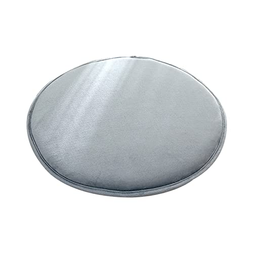 JLWM Sitzkissen Gedächtnisschaum Runden, Sitzauflage Kariert Gitter Karo Tartan Plaid Einfarbig Stuhlkissen Stoff Samt Nicht-Unterhose Gurt-grau-34cm JLWM Sitzkissen Gedächtnisschaum Runden, Sitzauflage Kariert Gitter Karo Tartan Plaid Einfarbig Stuhlkissen Stoff Samt Nicht-Unterhose Gurt-grau-34cm von JLWM