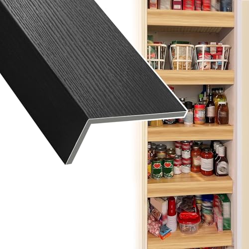 4er-/5er-/6er-Pack Drahtregalabdeckungen aus Kunstholz, abnehmbare schwarze PVC-Drahtregalabdeckungen for Vorratsregale – 51/61/66/71/76/102/122/127 cm(Set of 5,40x12 inch) von JLXJYS