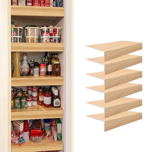 6 Stück Drahtregalabdeckungen, PVC-Holzdrahtregalabdeckungen for Speisekammer-Regaleinlagen aus Kunstholz/abnehmbare Schrankregale, for die Küche zu Hause(Lxw-20x9in (51x23cm)) von JLXJYS