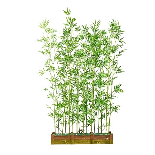 Künstliche Kunstpflanzen Bambus Großer Künstlicher Bambusbaum Bildschirm, Künstliche Pflanzen Sichtschutz-Bodenzaun für Innen- und Außendekoration, Vordere Veranda Grüne Künstliche Bäume Pflanzen ( Co von JLXJYS