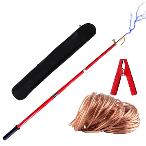 Leichter Hochspannungsentladungsstab mit 5 m langem Kupferdraht, einfach zu bedienendes elektrisches Sicherheitswerkzeug for Reparaturen im Freien(35 kV - 1.5m/59in/4.9ft(3 Sections)) von JLXJYS