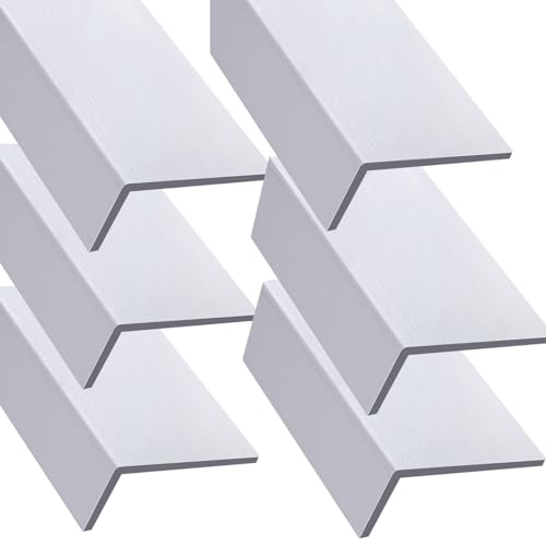 Set mit 6 abnehmbaren Drahtregalabdeckungen aus weißem Holzimitat, Drahtregalabdeckungen, Vorratsregale for die Organisation von Badezimmer(48x12 inch/122x30cm) von JLXJYS