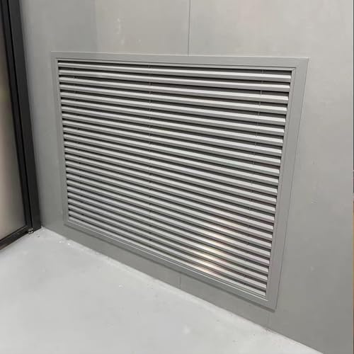 lüftungsgitter Rückluftgitter – Kein Bohren erforderlich, HAVC-Abdeckung for Kaltluftrückführung for Seitenwand- und Deckenlüftung in Küche Bad(Light Gray,16x16in/40x40cm) von JLXJYS