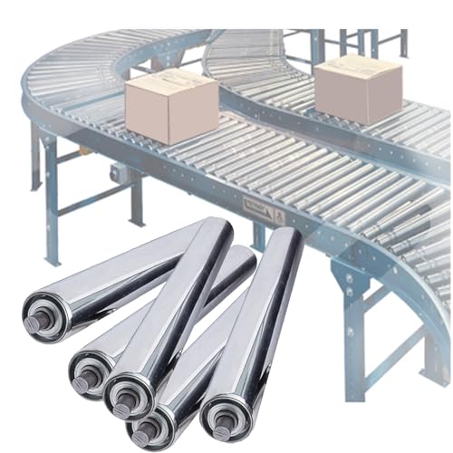 tragrollen förderband 1,5/2/2,4/3 Zoll Förderrollen aus Edelstahl, 5er-Pack Hochleistungs-Förderrollen aus Metall, sanfte Bewegung für Schwerkraft-Förderrollen in der Fabrikproduktionslinie(Dia 32MM/1 tragrollen förderband 1,5/2/2,4/3 Zoll Förderrollen aus Edelstahl, 5er-Pack Hochleistungs-Förderrollen aus Metall, sanfte Bewegung für Schwerkraft-Förderrollen in der Fabrikproduktionslinie(Dia 32MM/1 von JLXJYS