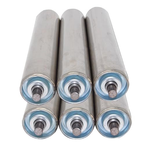 tragrollen förderband Durchmesser 1" 1,3" 1,5" 2" 2,4" Förderrollen für DIY-Projekte Industrie, 8 10 12 14 16 17 18 20 22 24 26 30 36 40 Länge Edelstahl-Schwerkraftförderer-Ersatzrohr, Vorschubtischro von JLXJYS