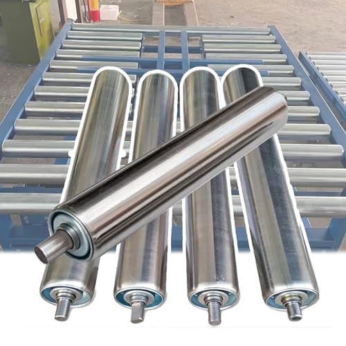 tragrollen förderband Set Of 5 Heavy Duty Conveyor Rollers, 40 36 28 24 22 20 18 16 14 12 10 8 6 4 Inch Long Durable Stainless Steel Gravity Roller for Industrial, Gravity Transmission Replacement Par tragrollen förderband Set Of 5 Heavy Duty Conveyor Rollers, 40 36 28 24 22 20 18 16 14 12 10 8 6 4 Inch Long Durable Stainless Steel Gravity Roller for Industrial, Gravity Transmission Replacement Par von JLXJYS