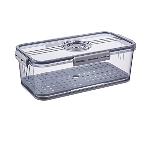 JMAHM Fridge Organizer Kühlschrank Schubladen Stapelbar Kühlschrank Aufbewahrungsbox fur Küchen、Kühlschrank、Schränke (32.5x17.5x11grau) von JMAHM