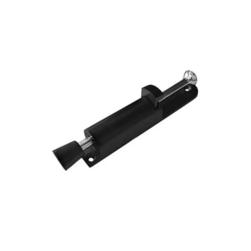 JMAMOY Robuster Türstopper aus Zinklegierung, weicher Gummifuß, federbelastet, leicht begehbarer Stopperhalter cuicui (Color : Black) von JMAMOY