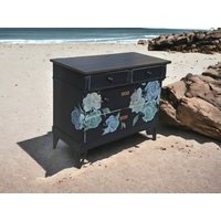 Kommode Schwarz Shabby Vintage Upcycling Patrizia von JMCreativeDK