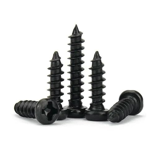 100 Stück/Los Rundkopf-Kreuzschlitz-Blechschraube M1 M1.2 M1.4 M1.5 M1.7 M2 M2.3 M2.6 M3 M3.5 M4 M5 Schwarzer Kohlenstoffstahl-M1.4-40mmx100pcs 100 Stück/Los Rundkopf-Kreuzschlitz-Blechschraube M1 M1.2 M1.4 M1.5 M1.7 M2 M2.3 M2.6 M3 M3.5 M4 M5 Schwarzer Kohlenstoffstahl-M1.4-40mmx100pcs von JMGDJ