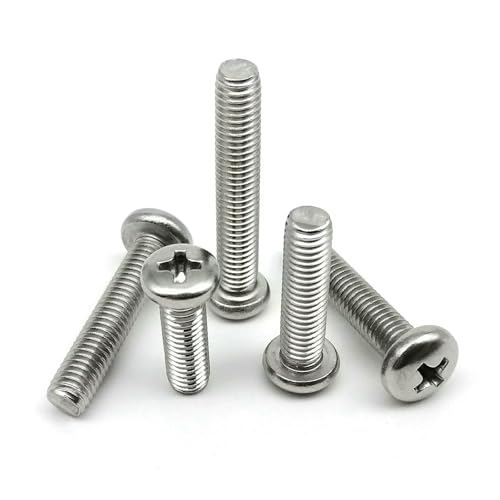 2/10/50 Stück M2 M2.5 M3 M3.5 M4 M5 M6 M8 Lang GB818 A2 304 Edelstahl Runde Kreuzschlitzschraube Bolzenlänge = 5-100 mm-M3 50 Stück-75 mm von JMGDJ