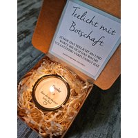 Teelicht Mit Botschaft "'an Meiner Seite''geburtstag Freundschaft Freunde Beste Freundin Geschenk Aufmerksamkeit von JMHandmadeKunstJM