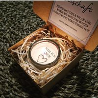 Teelicht Mit Botschaft''weil Ich Dich Liebe'' Geburtstag Valentinstag Muttertag Geschenk Botschaft Aufmerksamkeit Geschenkidee von JMHandmadeKunstJM