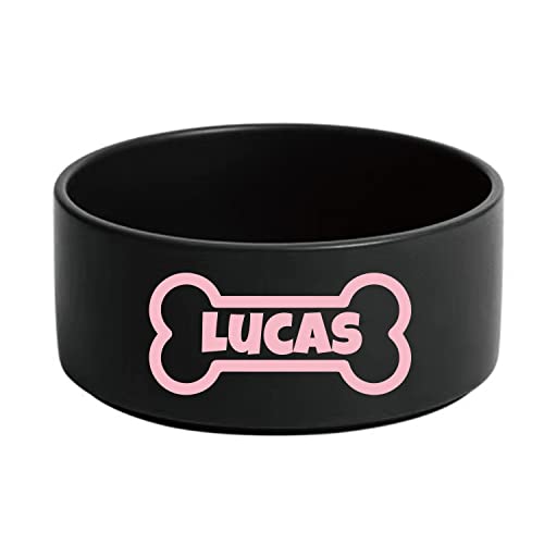 Personalisierte Keramik-Hundenapf Individueller Haustier Name Katze Keramiknapf Welpen Hund Futternapf Boden Rutschfest Überlauf Futternapf Kätzchen Welpen Futter Haustier Fütterung Wassernapf (Black) Personalisierte Keramik-Hundenapf Individueller Haustier Name Katze Keramiknapf Welpen Hund Futternapf Boden Rutschfest Überlauf Futternapf Kätzchen Welpen Futter Haustier Fütterung Wassernapf (Black) von JMIPET